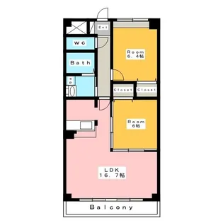 サニーコート【2階】の間取り