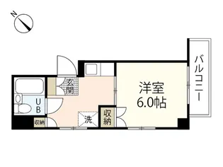 山市ビル【5階】の間取り