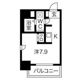 アストリア北大前【6階】の間取り