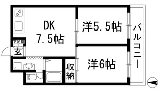 Z-RIZE宝塚プレリュード【2階】の間取り