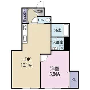 メゾンドコリンヌ【1階】の間取り