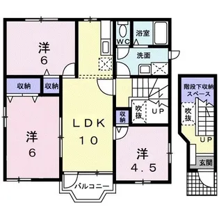京都府福知山市岩井東町【アパート】の間取り