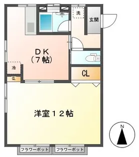 マエサンハイツ希望が丘【2階】の間取り