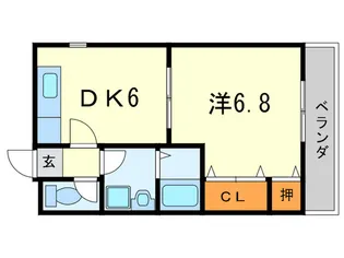 グレイス西宮北口 A棟【3階】の間取り