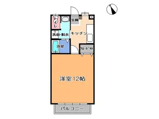 グリーンハイツ三澤7【2階】の間取り