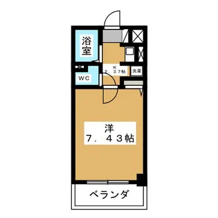 あさひレジデンス五番館【4階】の間取り