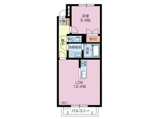 グランメールコート米山【1階】の間取り