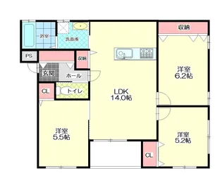 JB錦町BROCADE【1階】の間取り