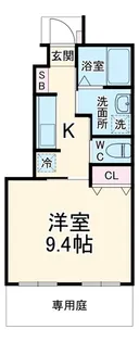 ベッシア・ノーブル【1階】の間取り