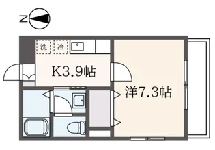 ウッドヴィレッジ等々力【1階】の間取り