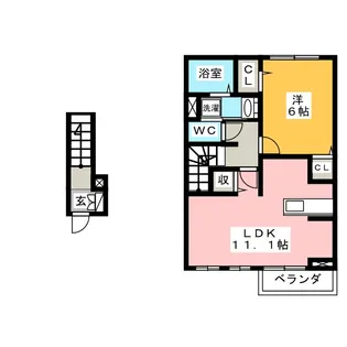 グランツ【2階】の間取り