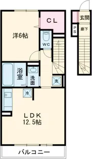 グランモア千歳烏山【2階】の間取り