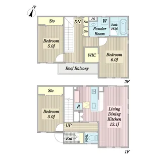 グリシーヌの間取り