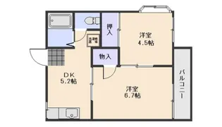 コーポすみれ【1階】の間取り