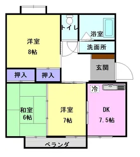 セジュール曙【1階】の間取り