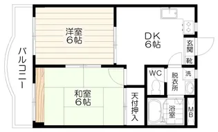 レジデンス中川【4階】の間取り