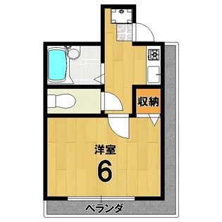 宇田ハイム【1階】の間取り