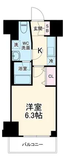 ガレリアレジデンス石川町【3階】の間取り