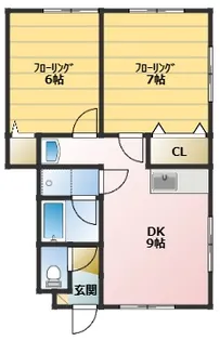 イーストコート C【1階】の間取り