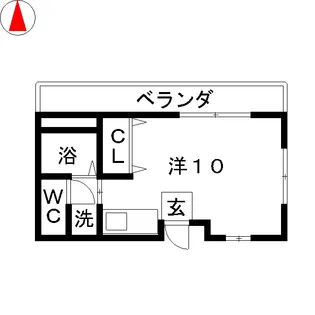 シャンボール花水木【2階】の間取り