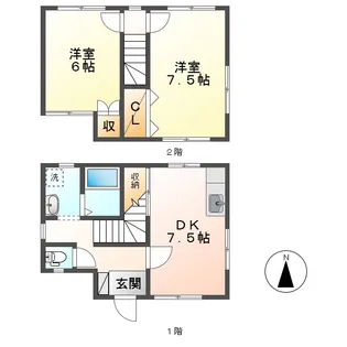 岡山県倉敷市中庄【一戸建】の間取り
