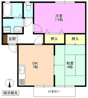ヴェルジェ塚田 東館【1階】の間取り