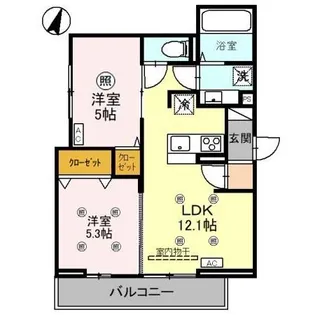 埼玉県さいたま市浦和区針ヶ谷1【アパート】の間取り