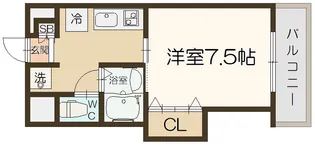 ラグーンフライト新大阪【5階】の間取り