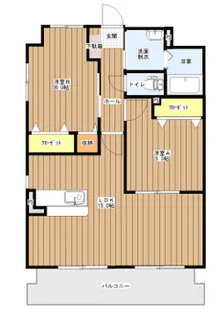 ラ・セゾン・クレール【4階】の間取り