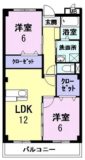 レジダンス・フルール【1階】の間取り