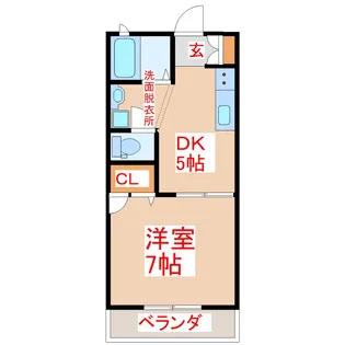 ルーミナスB棟【1階】の間取り