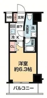 神奈川県横浜市中区松影町3【マンション】の間取り