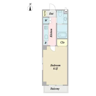 ALPINE 清澄白河【6階】の間取り