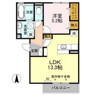 長野県長野市大字東和田【アパート】の間取り