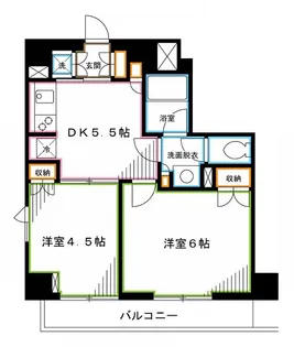 ルーブル都立家政伍番館【2階】の間取り