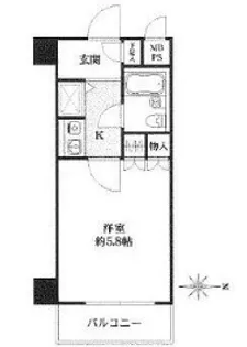 藤和シティコープ大倉山駅前【3階】の間取り