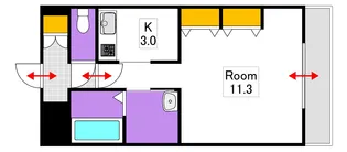 クレストシティ中井町【9階】の間取り