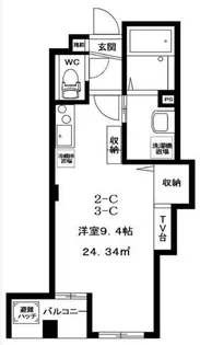 東京都品川区旗の台2【マンション】の間取り