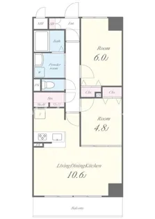コウジーコート(東京)【7階】の間取り