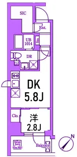 エル・セレーノ横浜関内デューエ【10階】の間取り
