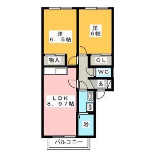 パストラル A棟【1階】の間取り