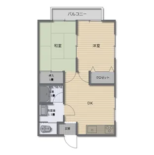 長崎県平戸市岩の上町【アパート】の間取り