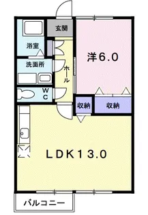 メゾンエレガントIII【1階】の間取り