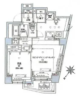 アヴニールイシ南千住【1階】の間取り