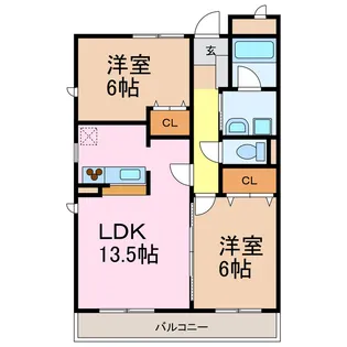 Hills滝ノ水【3階】の間取り