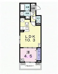 ソラーレ【1階】の間取り