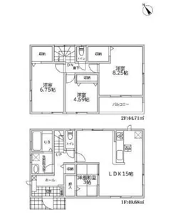 埼玉県三郷市鷹野5【一戸建】の間取り