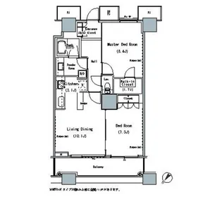 東京都中央区勝どき6【マンション】の間取り