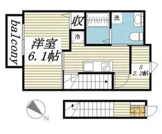 シンティラーレ小松島【2階】の間取り