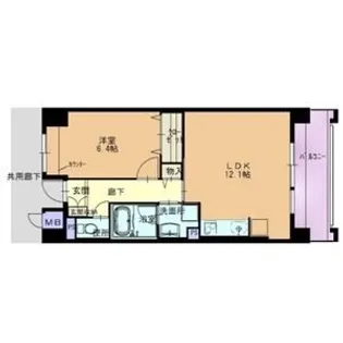 ヴェネチアプリモ【8階】の間取り